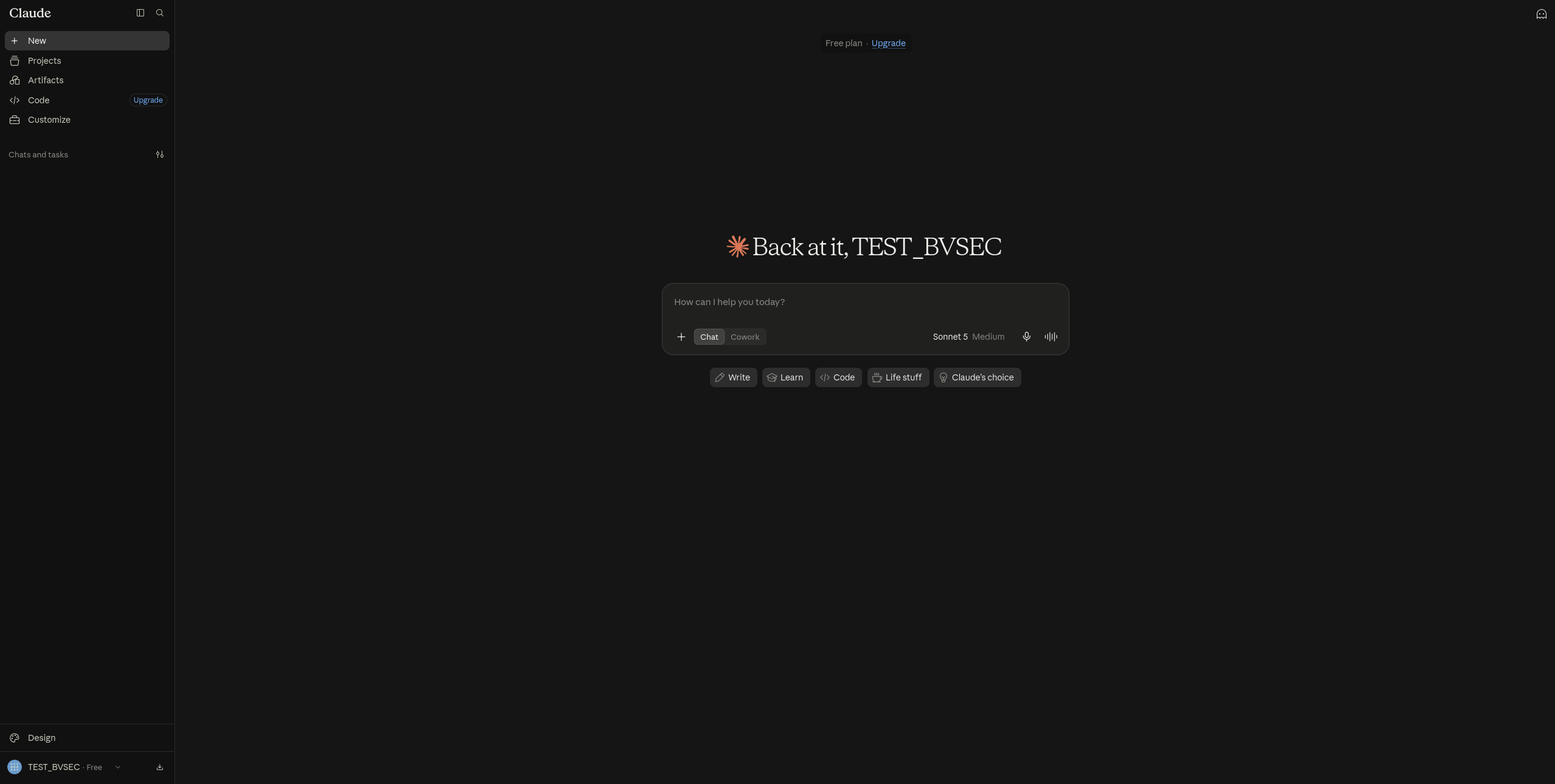 Claude Fresh Start