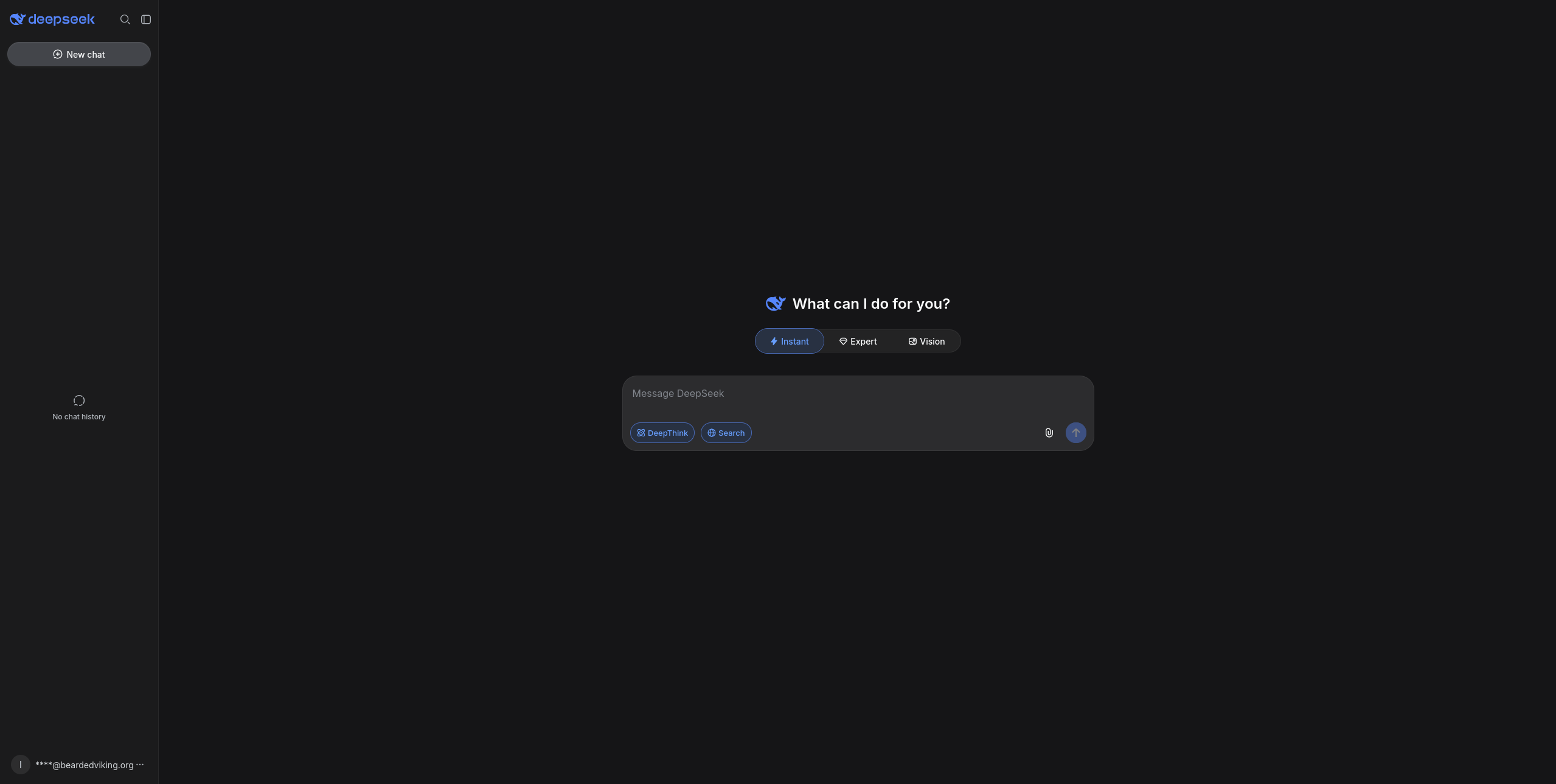 DeepSeek Fresh Start